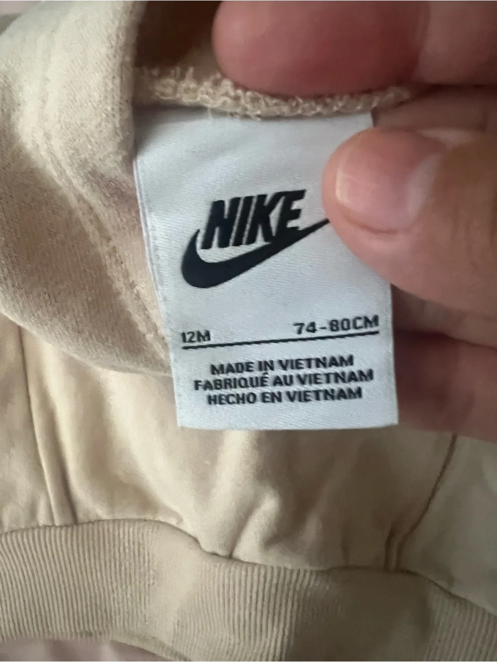 Nike baby pullover hoodie size 12 months